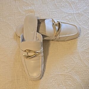 Zara Cream MULES size 9
